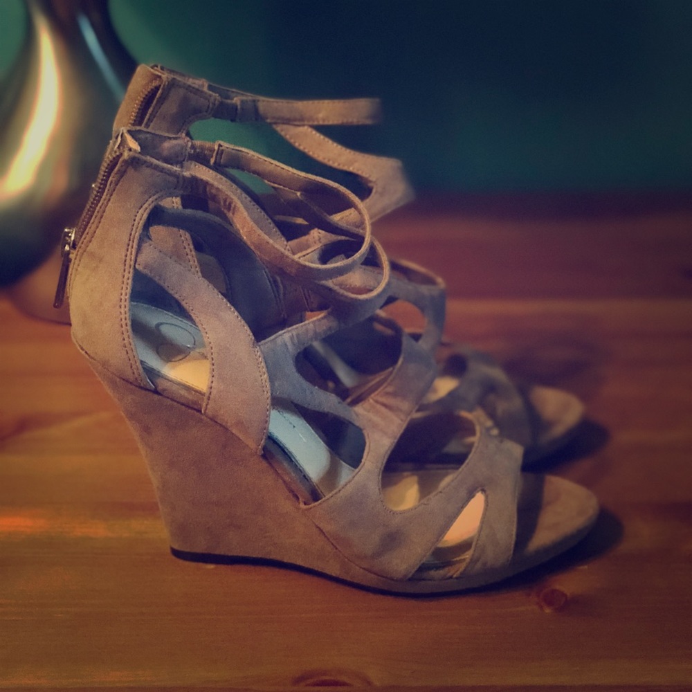 Jessica Simpson Suede Wedges